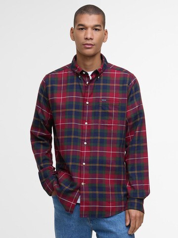 Barbour Regular fit Overhemd 'Fortrose' in Rood