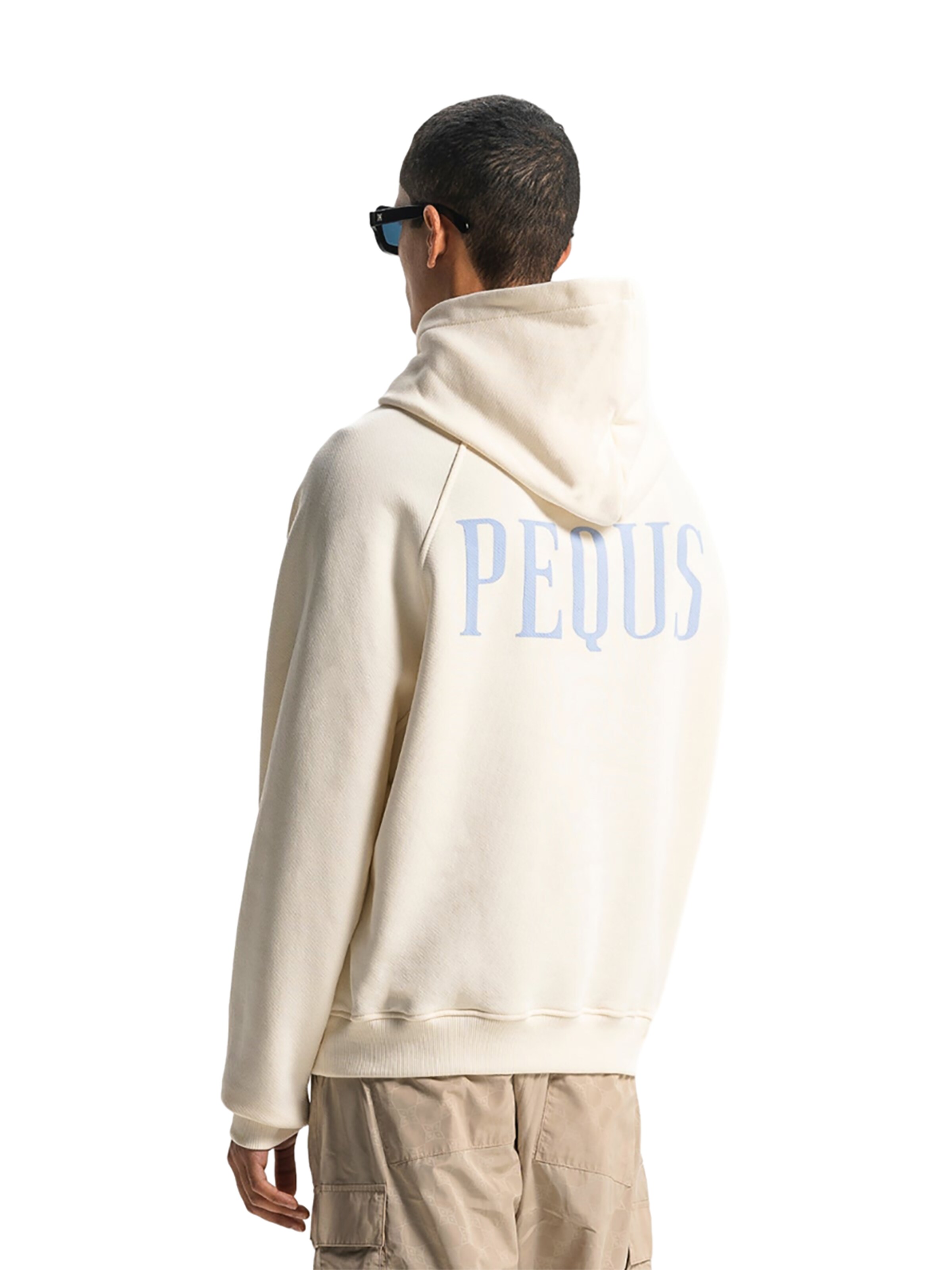 Pequs Sweatshirt 'Back Logo' in White