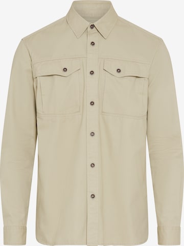 Man's World Regular fit Button Up Shirt in Beige: front