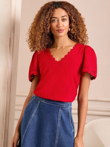 Maglietta di love & roses in blu: frontale