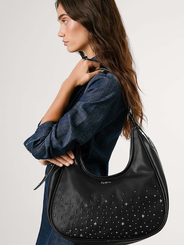 Pepe Jeans Schoudertas ' NADIA CLUSTER ' in Zwart: voorkant