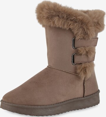 Boots 'Jessamine' Van Hill en marron : devant