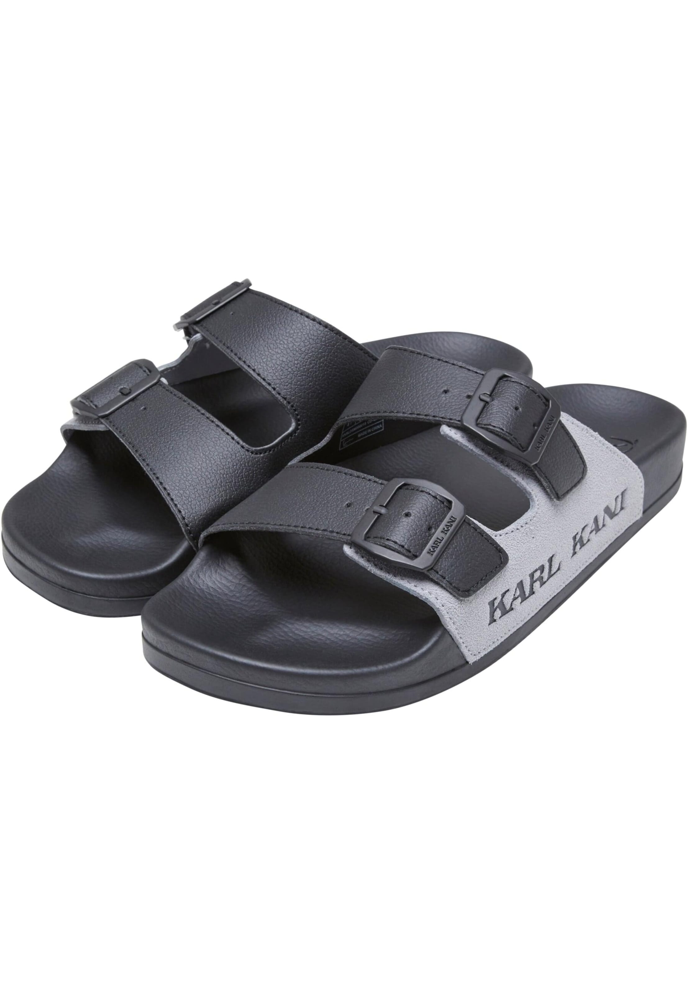 pelēks Karl Kani Ādas čības