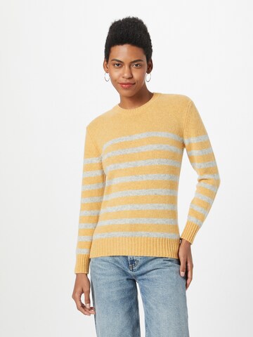 Pull-over UNITED COLORS OF BENETTON en jaune : devant
