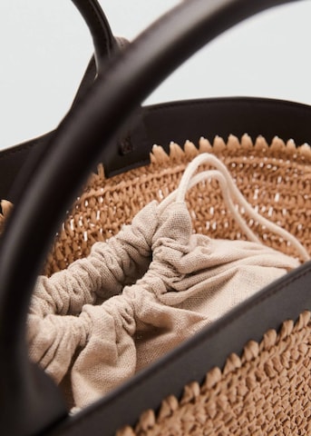MANGO Handbag 'G-Nido' in Brown
