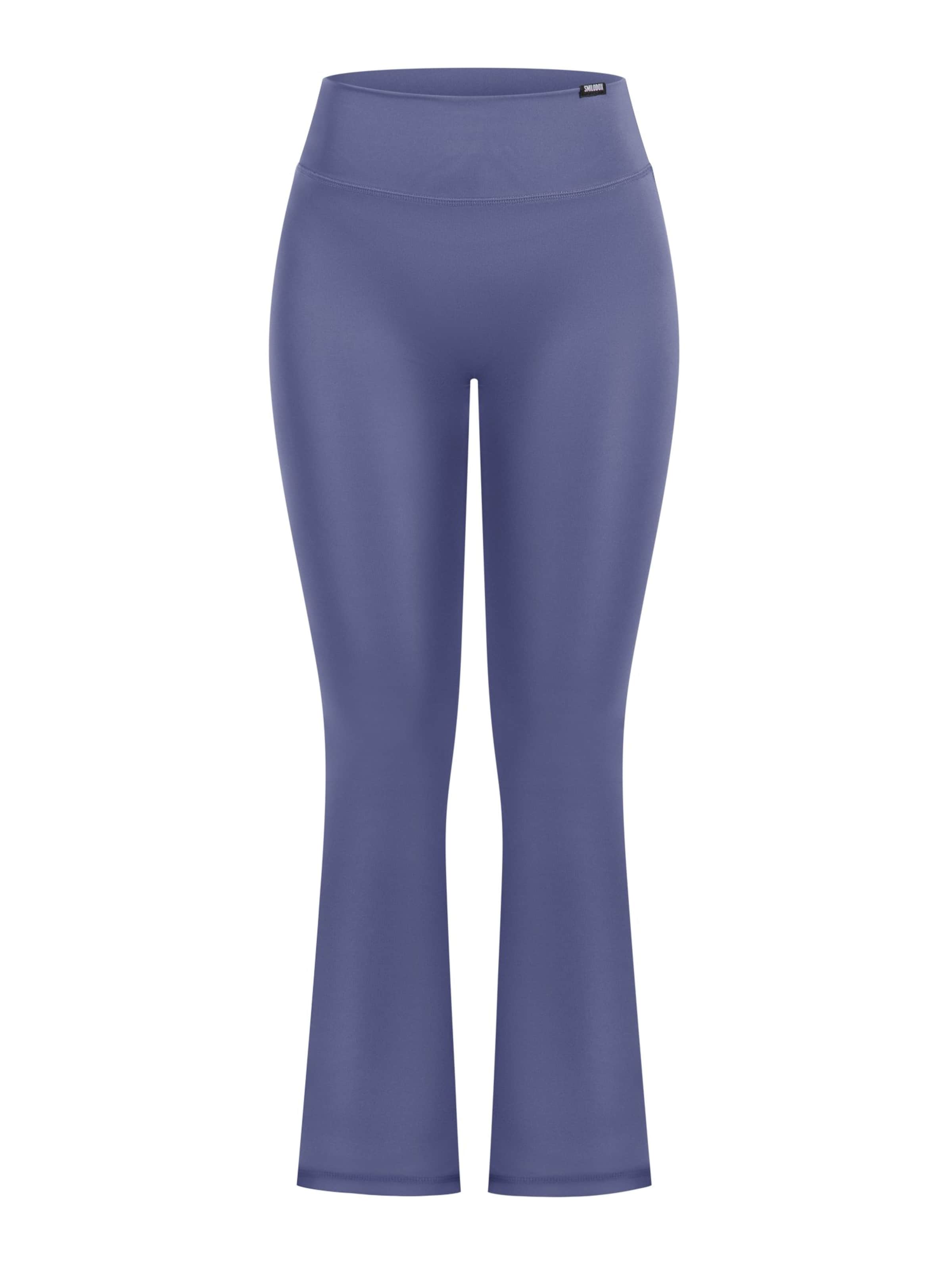 Smilodox Flared Leggings in Blauw: voorkant