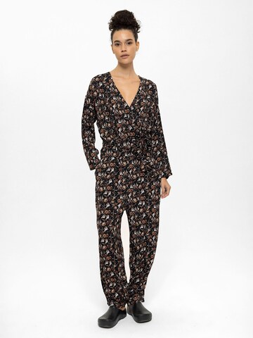 Tuta jumpsuit di Anou Anou in nero: frontale