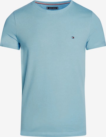 TOMMY HILFIGER Slim fit T-shirt i blå: framsida