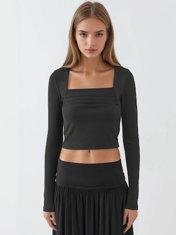 T-shirt Hiccup en noir : devant