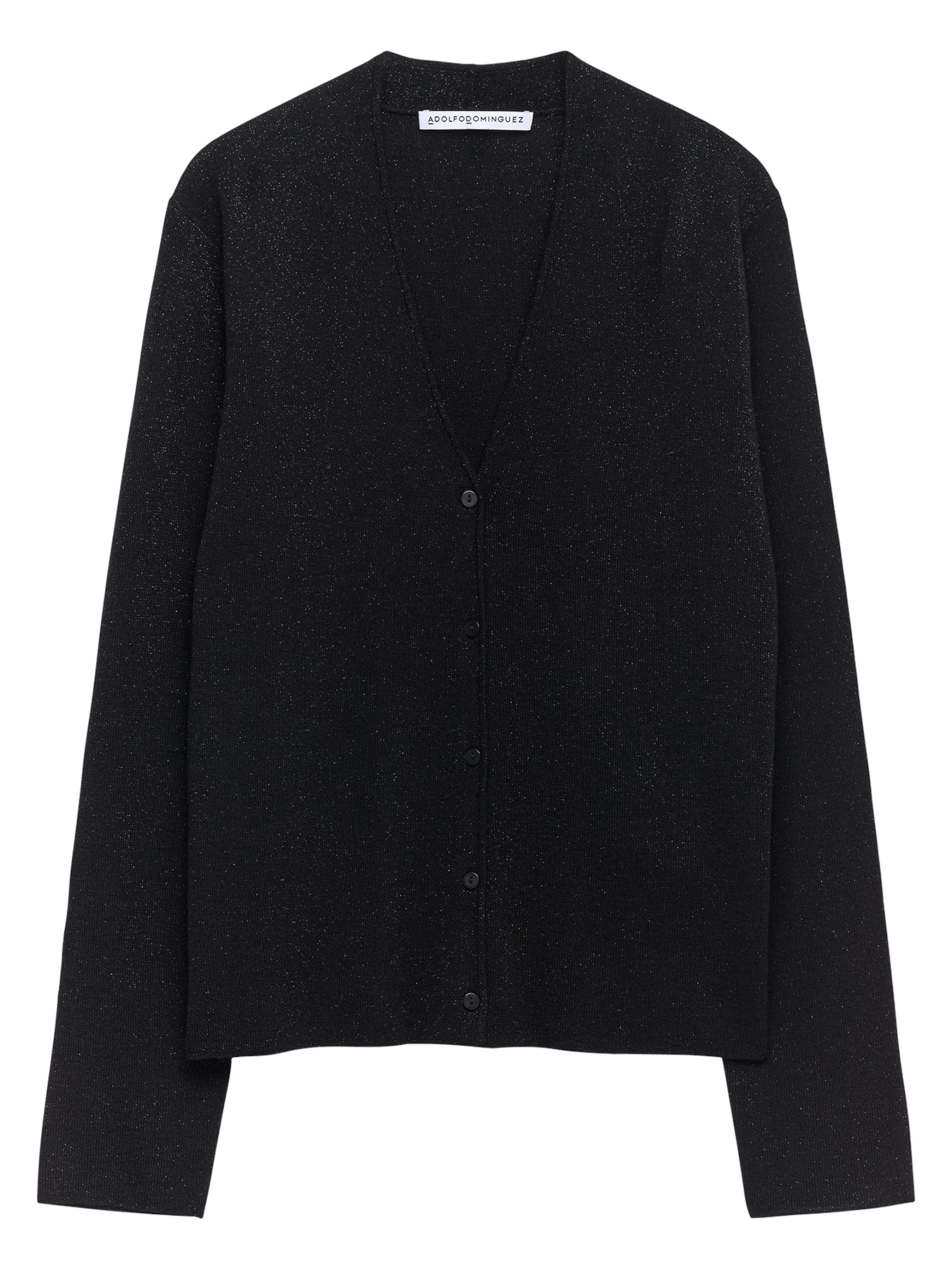 Adolfo Dominguez Knit cardigan in Black: front