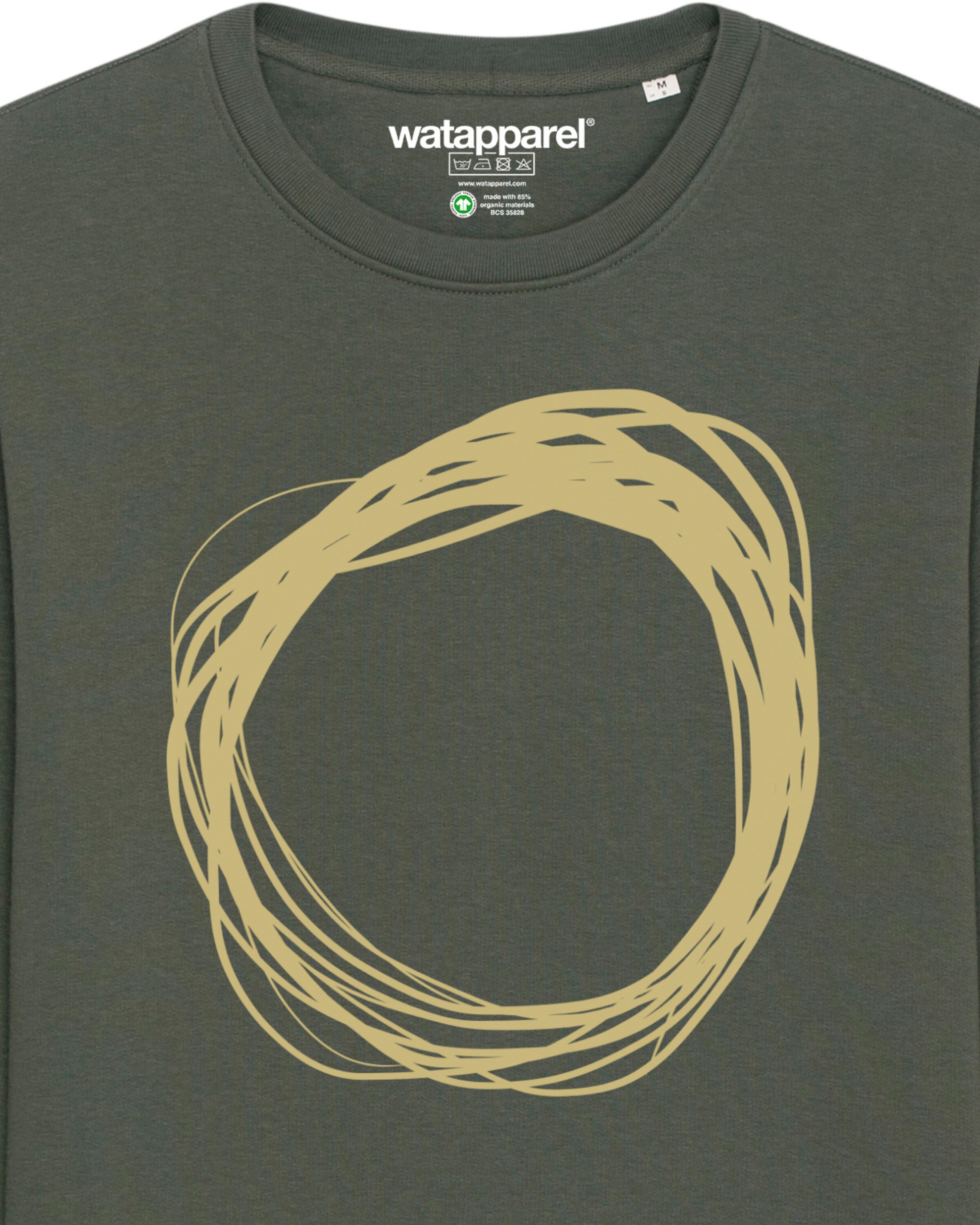 Watapparel Sweatshirt ' Kreis ' in Groen