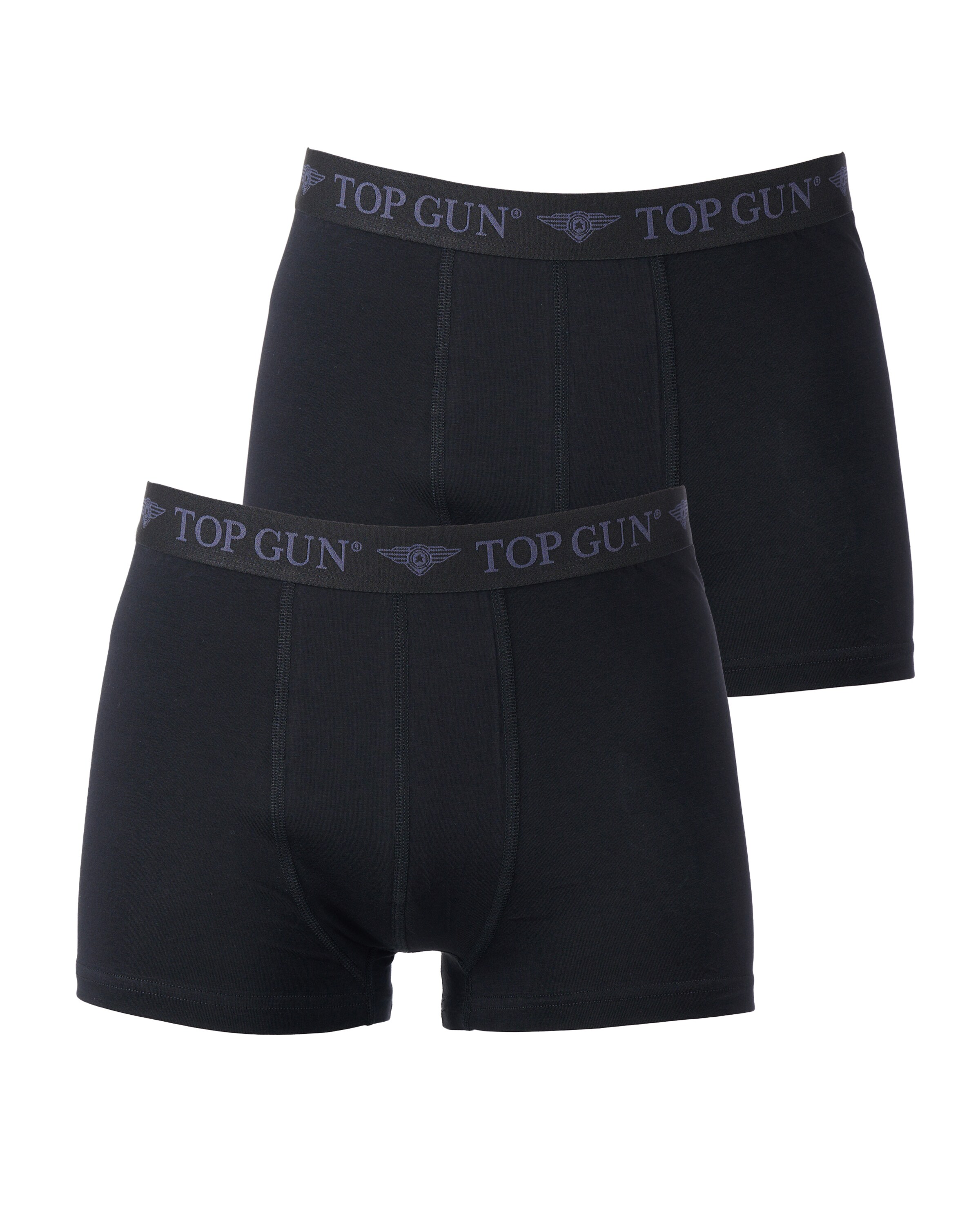 TOP GUN Boxershorts im Doppelpack ' TGUW001 ' in Schwarz: Vorderseite