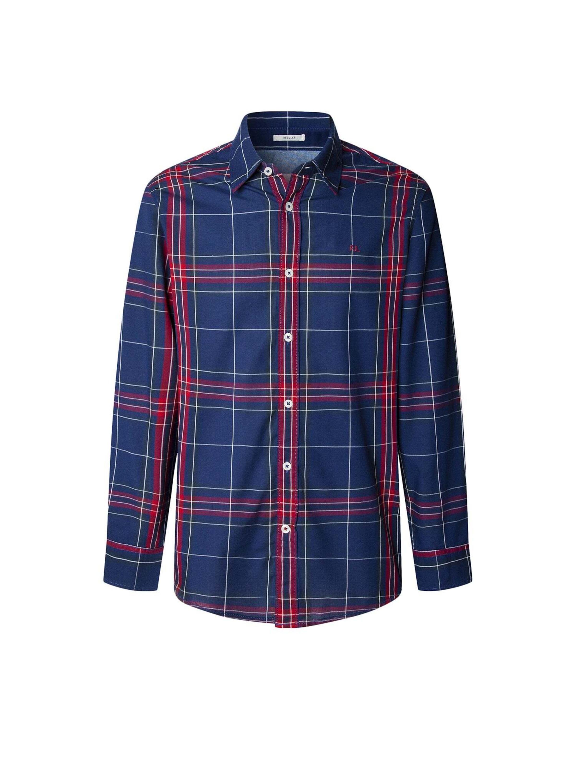 Pepe Jeans Regular fit Button Up Shirt 'Courtney' in Blue: front