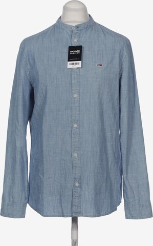 Tommy Jeans Button Up Shirt in L in Blue: front