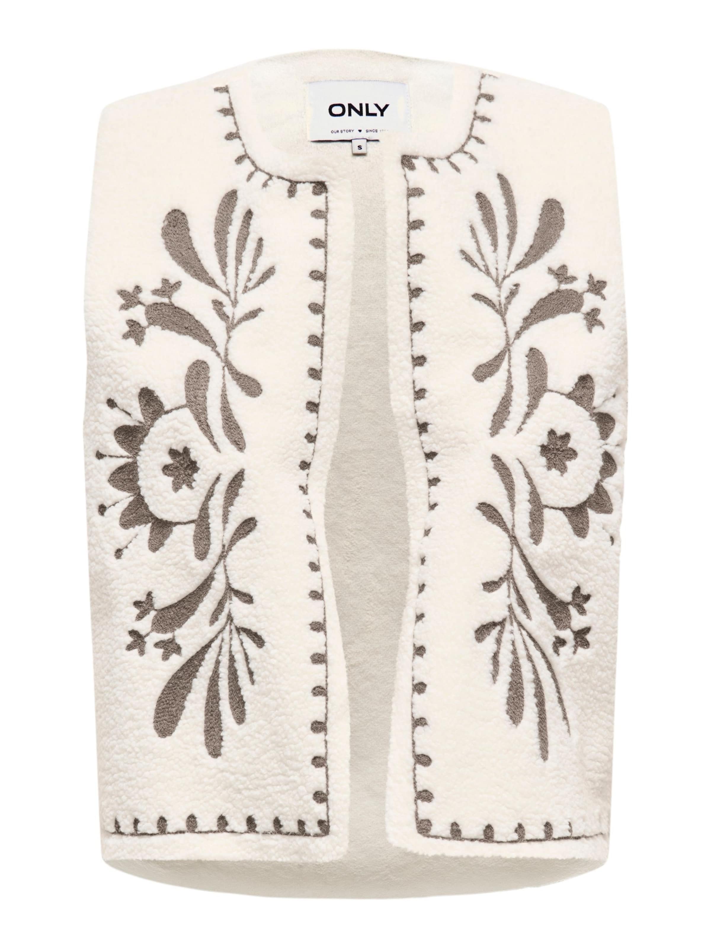 ONLY Bodywarmer in Wit: voorkant