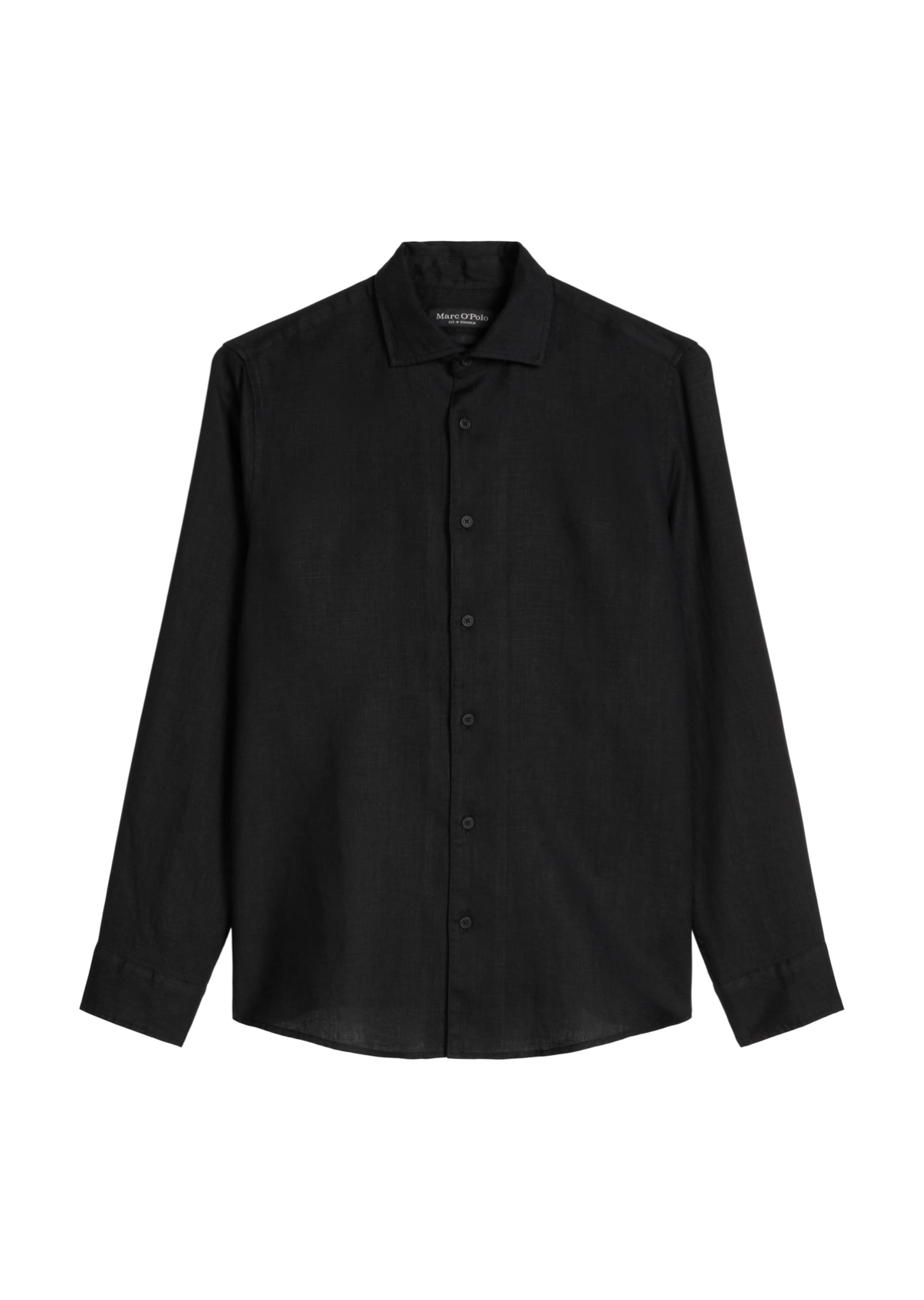 Marc O'Polo Button Up Shirt in Black: front