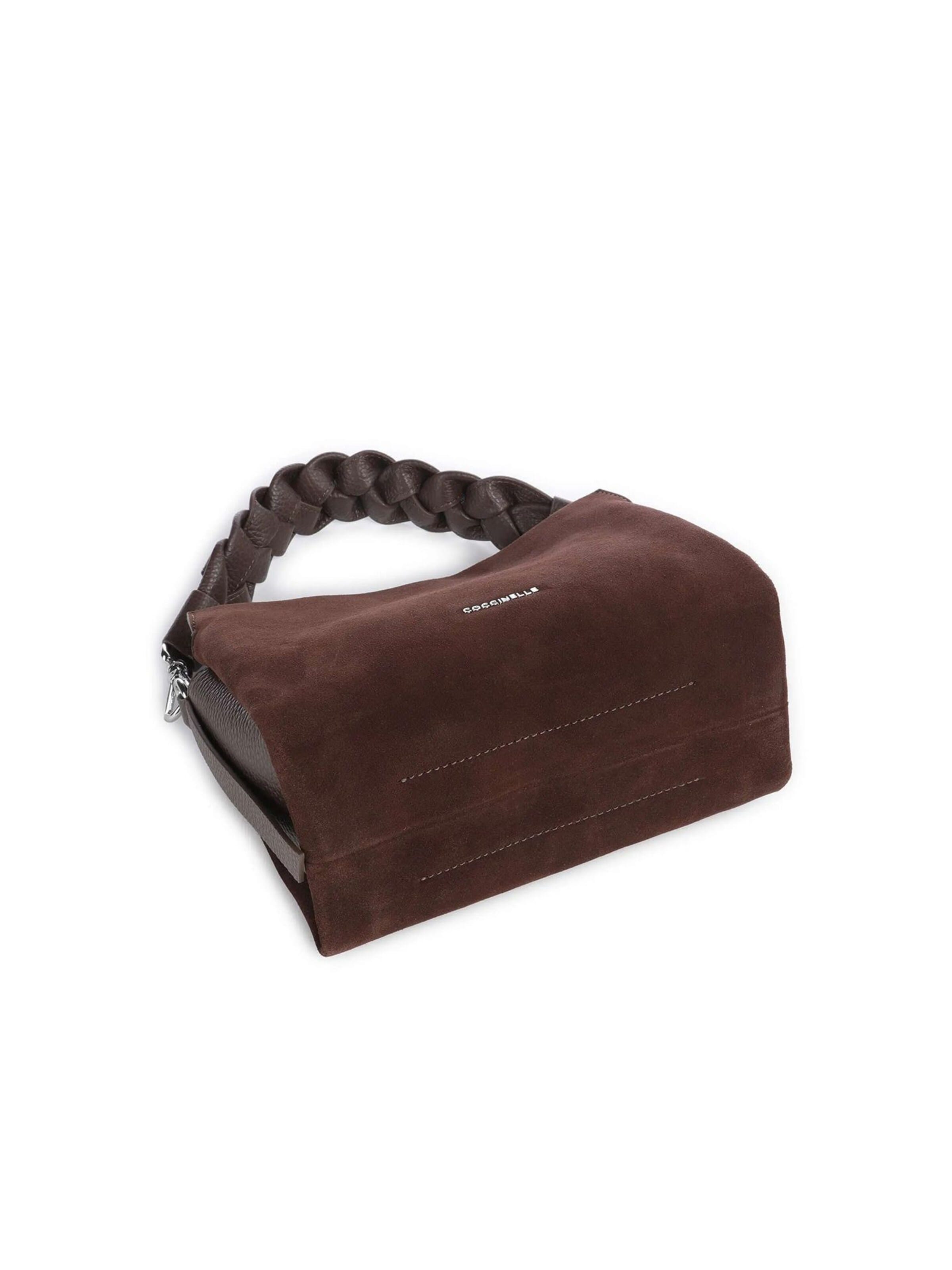 Coccinelle Handtas 'Boheme Suede Bimaterial' in Bruin