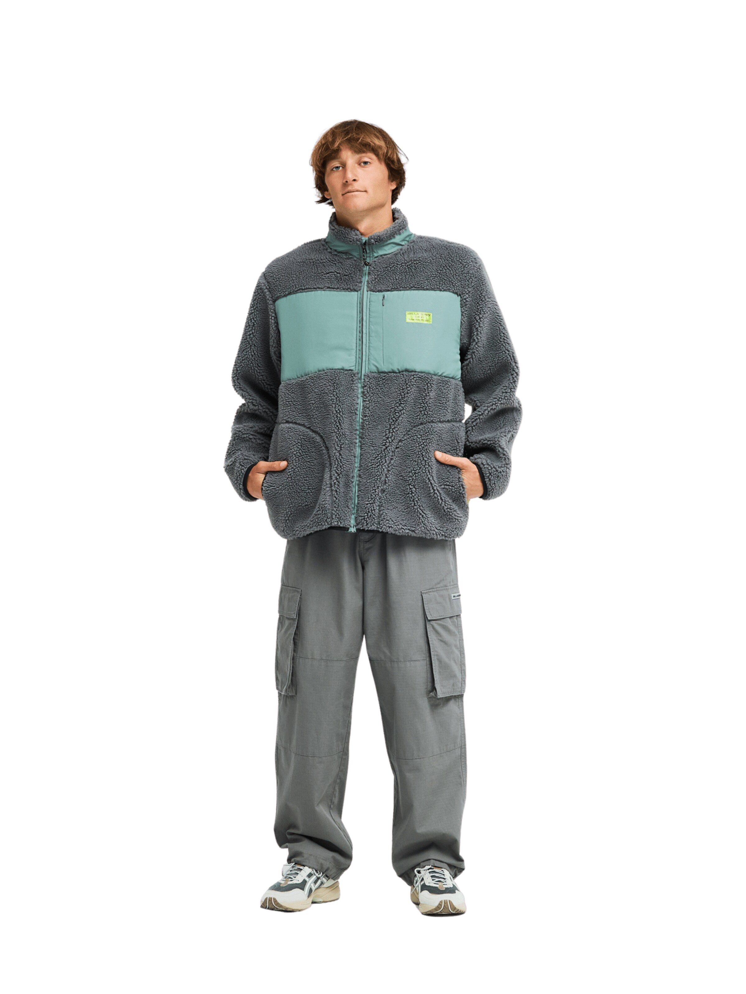 BILLABONG Fleece Jacket in Grey