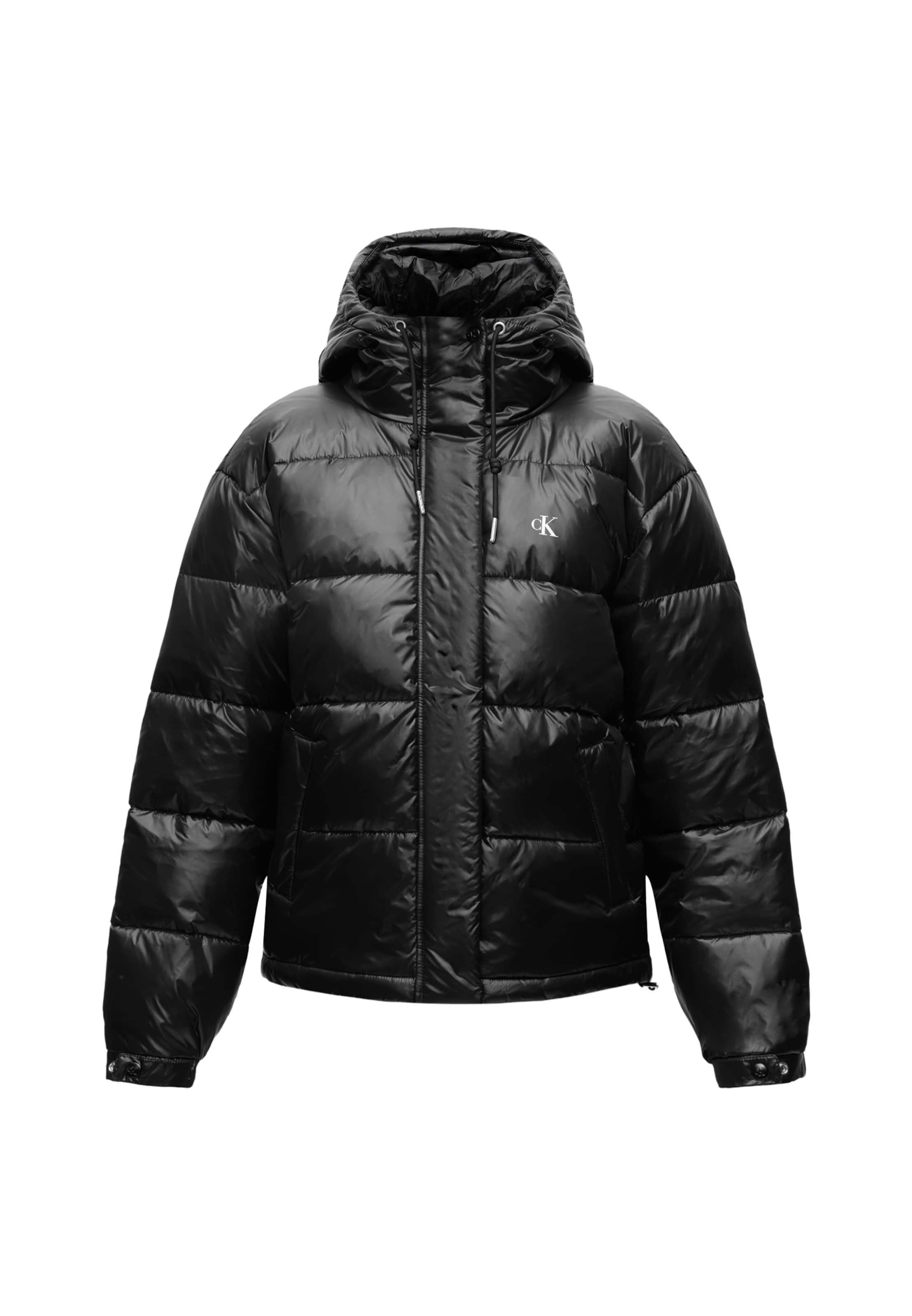 Geacă de primăvară-toamnă de la Calvin Klein Jeans pe negru: față