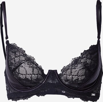 Lindex T-shirt Bra 'Livia' in Black: front