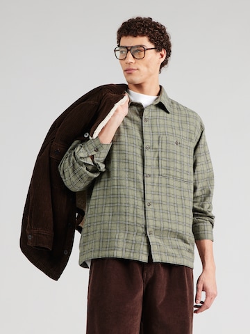 GAP Regularny krój Koszula w kolorze zielony: przód