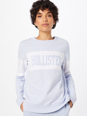 HOLLISTER Sweatshirt 'DTC M4M SECONDARY TECH CORE LOGO PO 4CC' in Blue: front