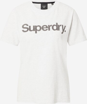 T-shirt Superdry en blanc : devant