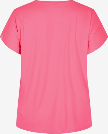 Active by Zizzi Funktionsbluse 'Abasic' i pink