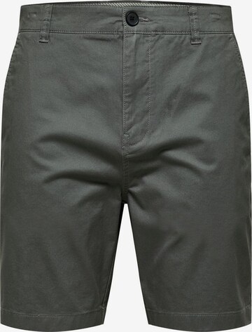 pilka SELECTED HOMME „Chino“ stiliaus kelnės: priekis