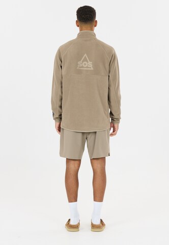 SOS Fleecepullover 'Munson' in Braun