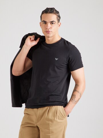 Maglietta di Emporio Armani in nero: frontale