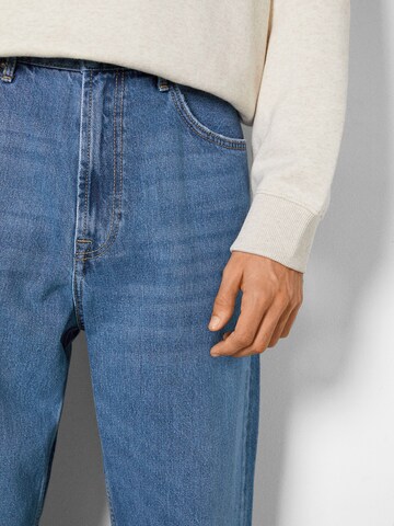 Bershka Loosefit Jeans in Blauw