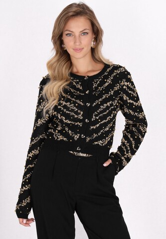 faina Knit cardigan in Black: front