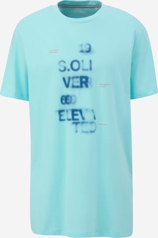 s.Oliver Men Tall Sizes Shirt in Blau: predná strana