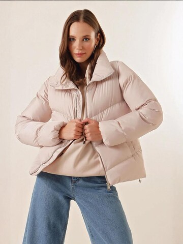 Bigdart - Casaco de inverno em bege: frente