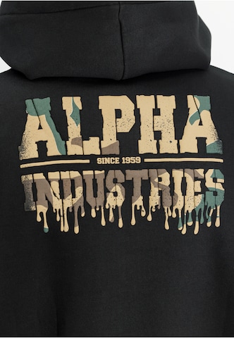ALPHA INDUSTRIES Mikina - Čierna