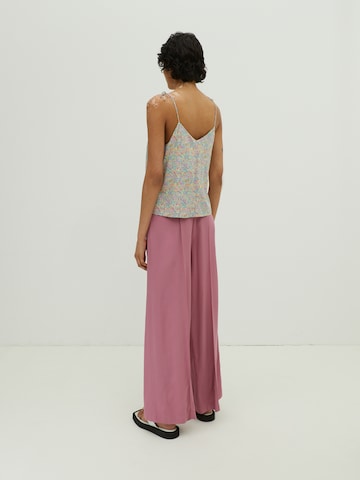 EDITED Wide leg Pressveckad byxa 'Victoria' i rosa