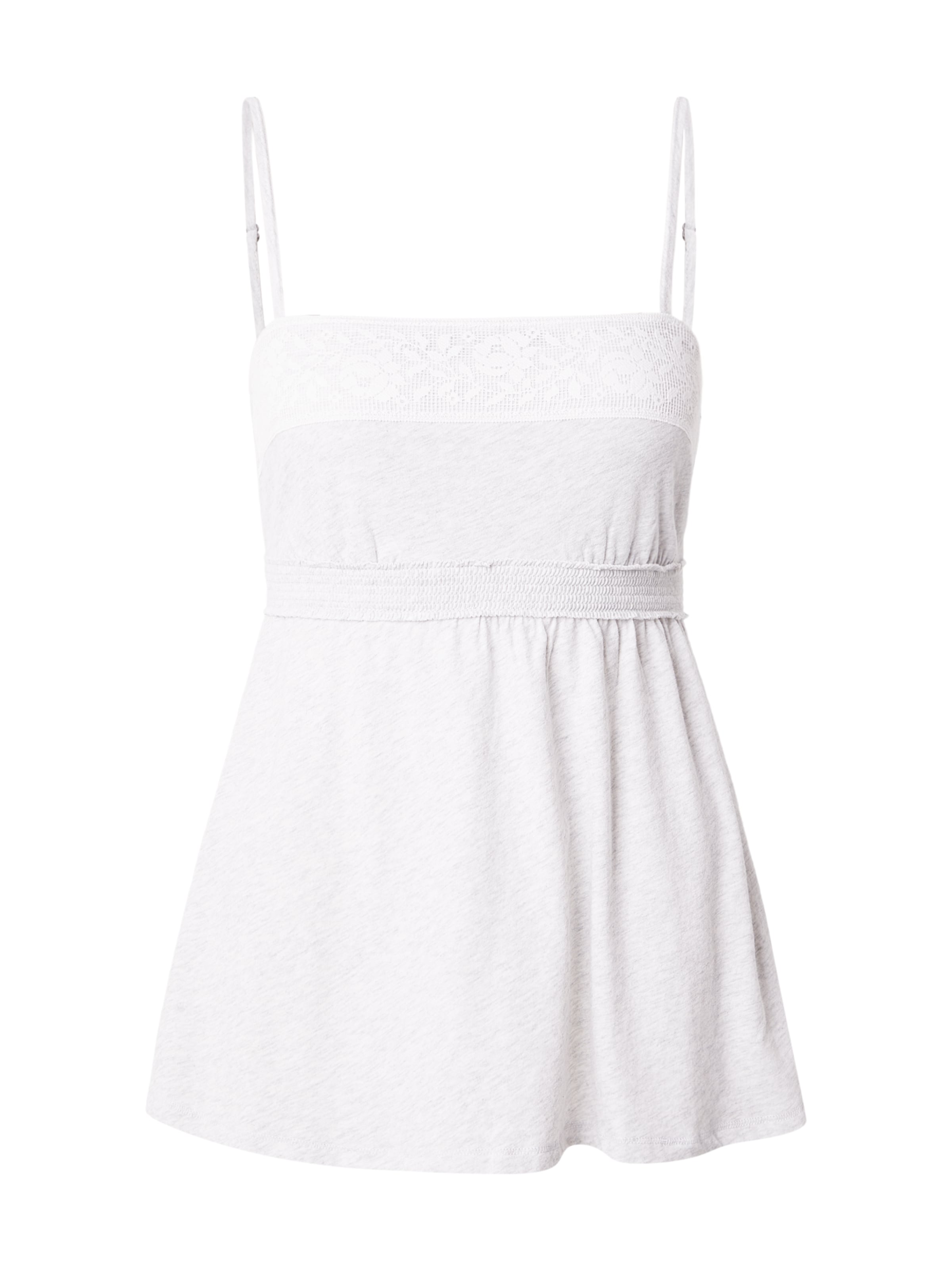 HOLLISTER Τοπ 'DEC4 DTC BARE LACE TRIM BABYDOLL 4CC $19' σε γκρι: μπροστά