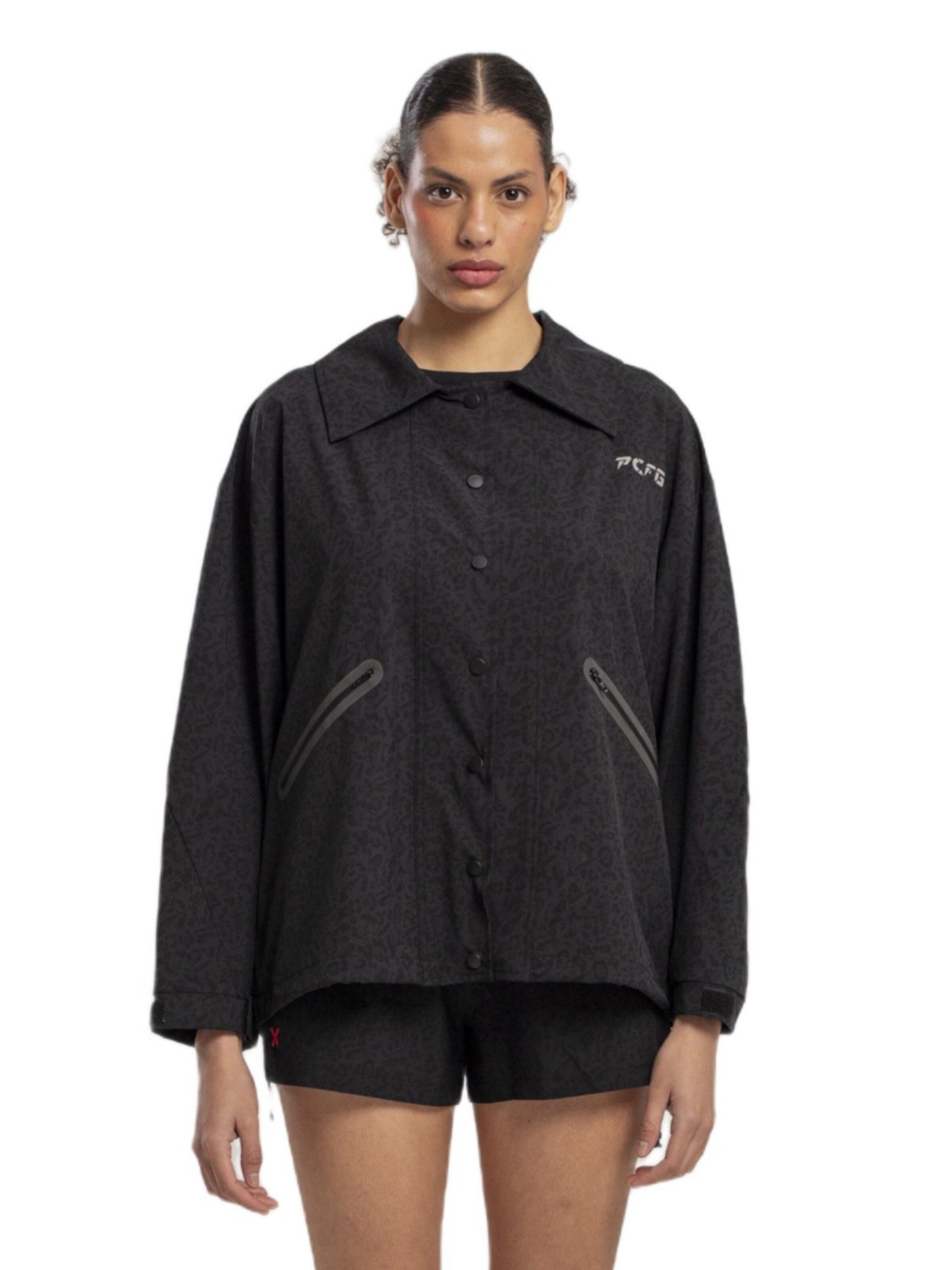Veste mi-saison PCFG en noir : devant