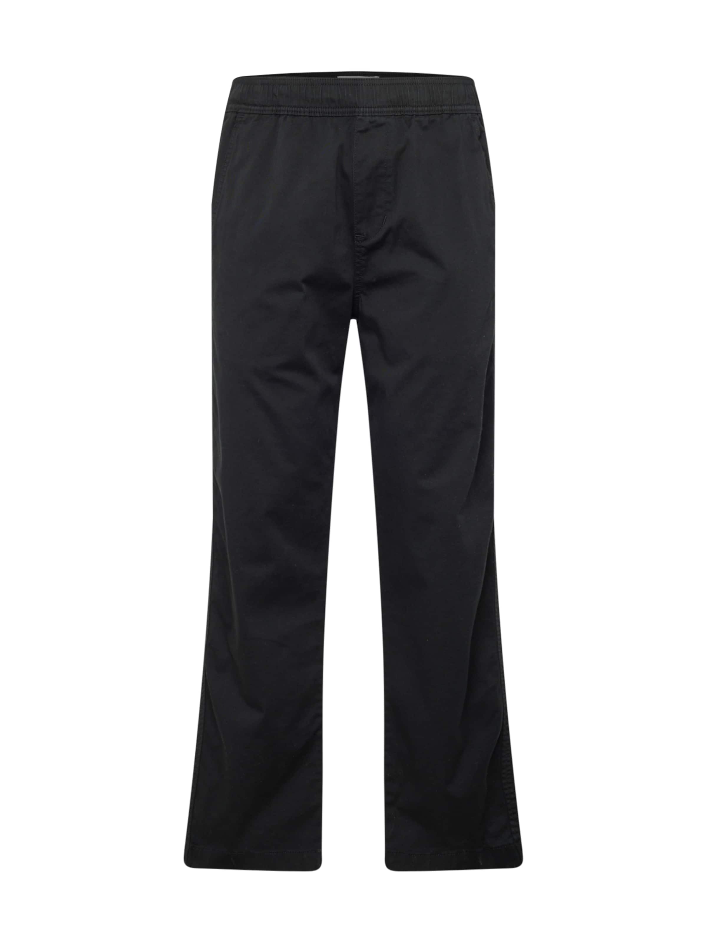 HOLLISTER Szabványos Nadrág - fekete: elől