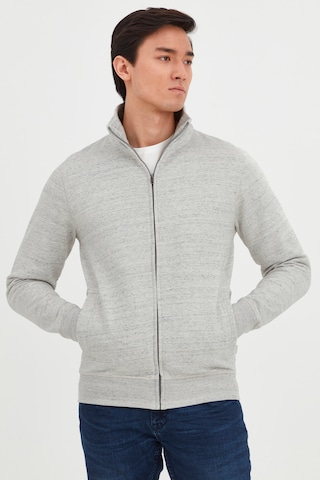 BLEND Zip-Up Hoodie 'LENNER' in Grey: front