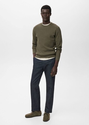 MANGO MAN Sweater 'Antigua' in Green