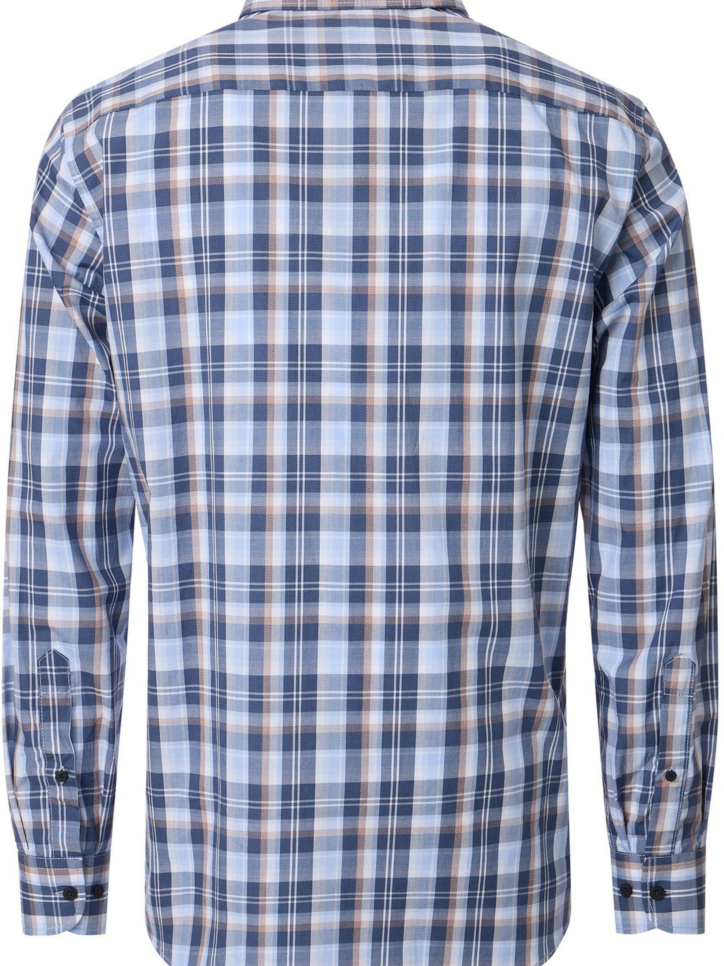 CASA MODA Regular fit Button Up Shirt in Blue