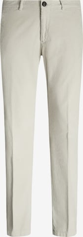 Coupe slim Pantalon à plis Boggi Milano en beige : devant