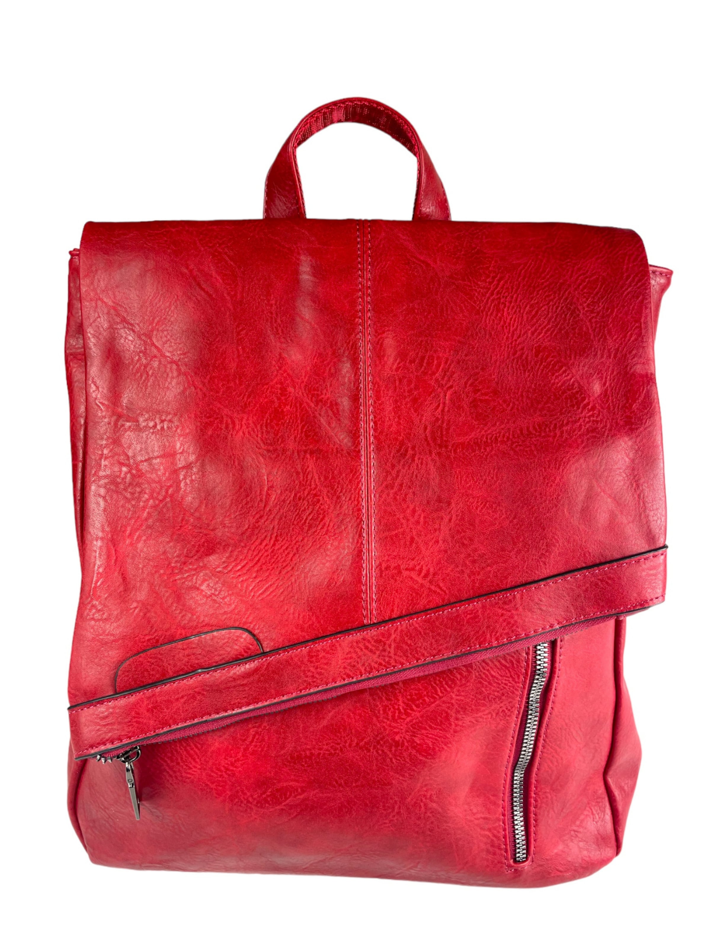 Kumixi Rugzak '2in1 Rucksacktasche' in Rood: voorkant