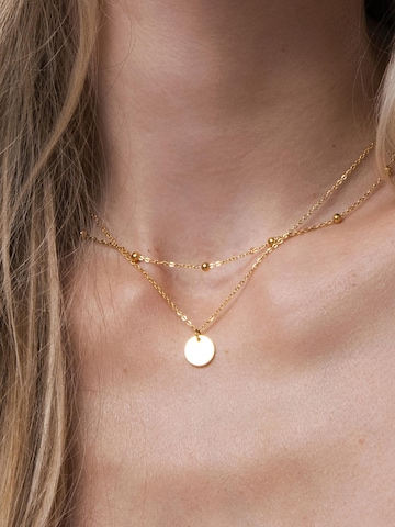 Amberz Ketting 'Bloem' in Goud