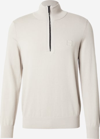 BOSS Pulover 'Kanobix_S' | siva barva: sprednja stran