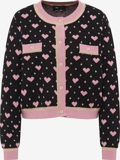 myMo at night Knit cardigan in Gold / Light pink / Black, Item view