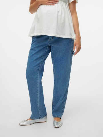 MAMALICIOUS Regular Jeans 'MLKYOTO' i blå: forside