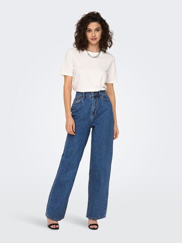 ONLY Wide leg Jeans i blå